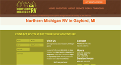 Desktop Screenshot of northernmichiganrv.com